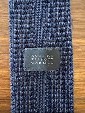 Robert Talbott Carmel Textured Navy Knit Tie